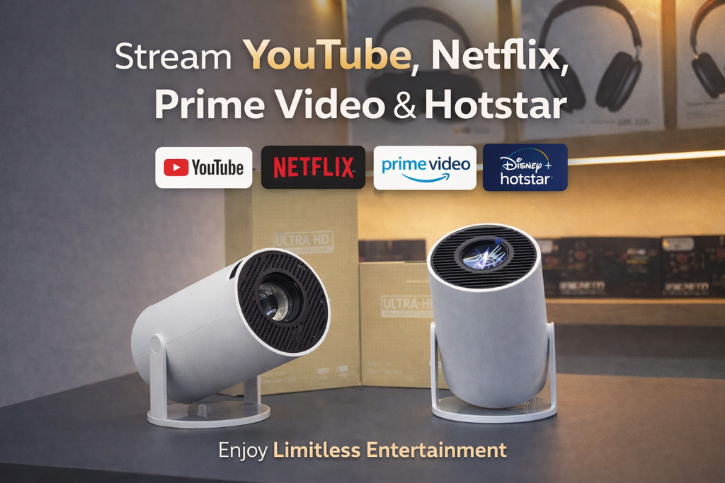 Smart Android Projector – Up to 4K Support